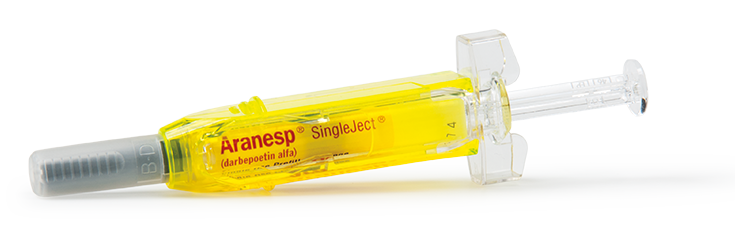 Aranesp® (darbepoetin alfa) syringe.